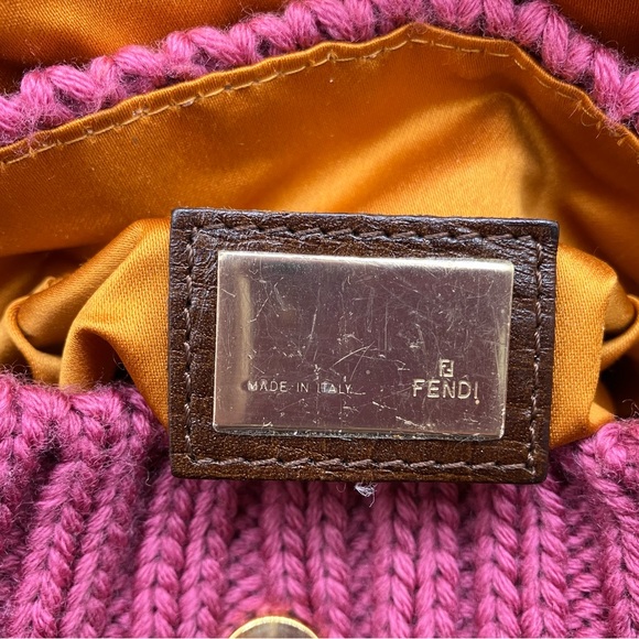 Fendi Wool Knit Chef Bag w/COA - Picture 8 of 13
